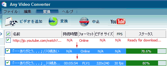 Any Video Converterフリー版の試用経験