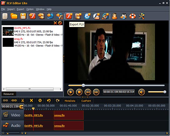 Flv Videoカット編集及び変換ソフト